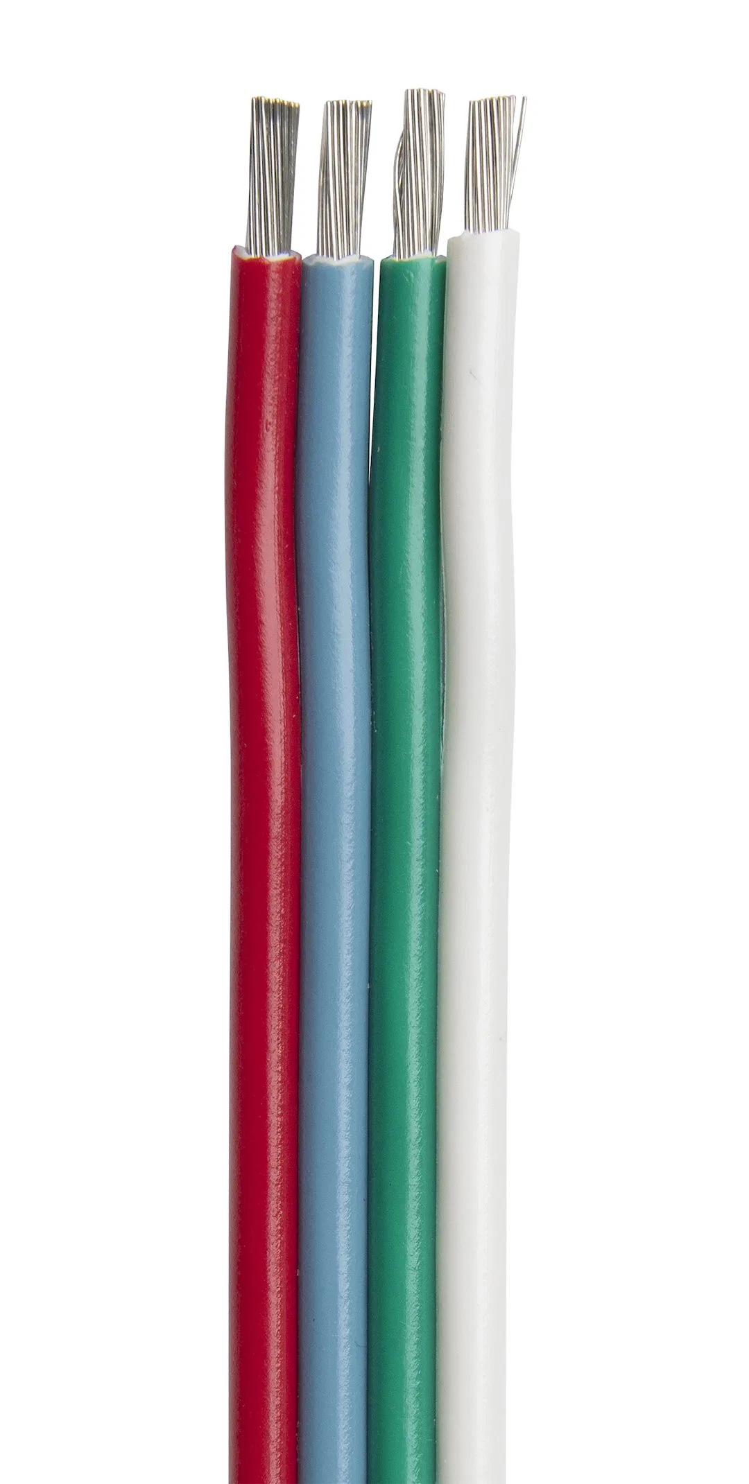 160110 – ANCOR Trailer Wire, 4 Wire Stranded Conductor Flat Ribbon Bonded 16 Gauge 100 Foot Spool Red/ Blue/ Green/ W...